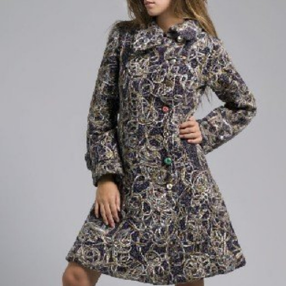 NWT Desigual High End Winter Lined coat 40 8 10 - Picture 1 of 7